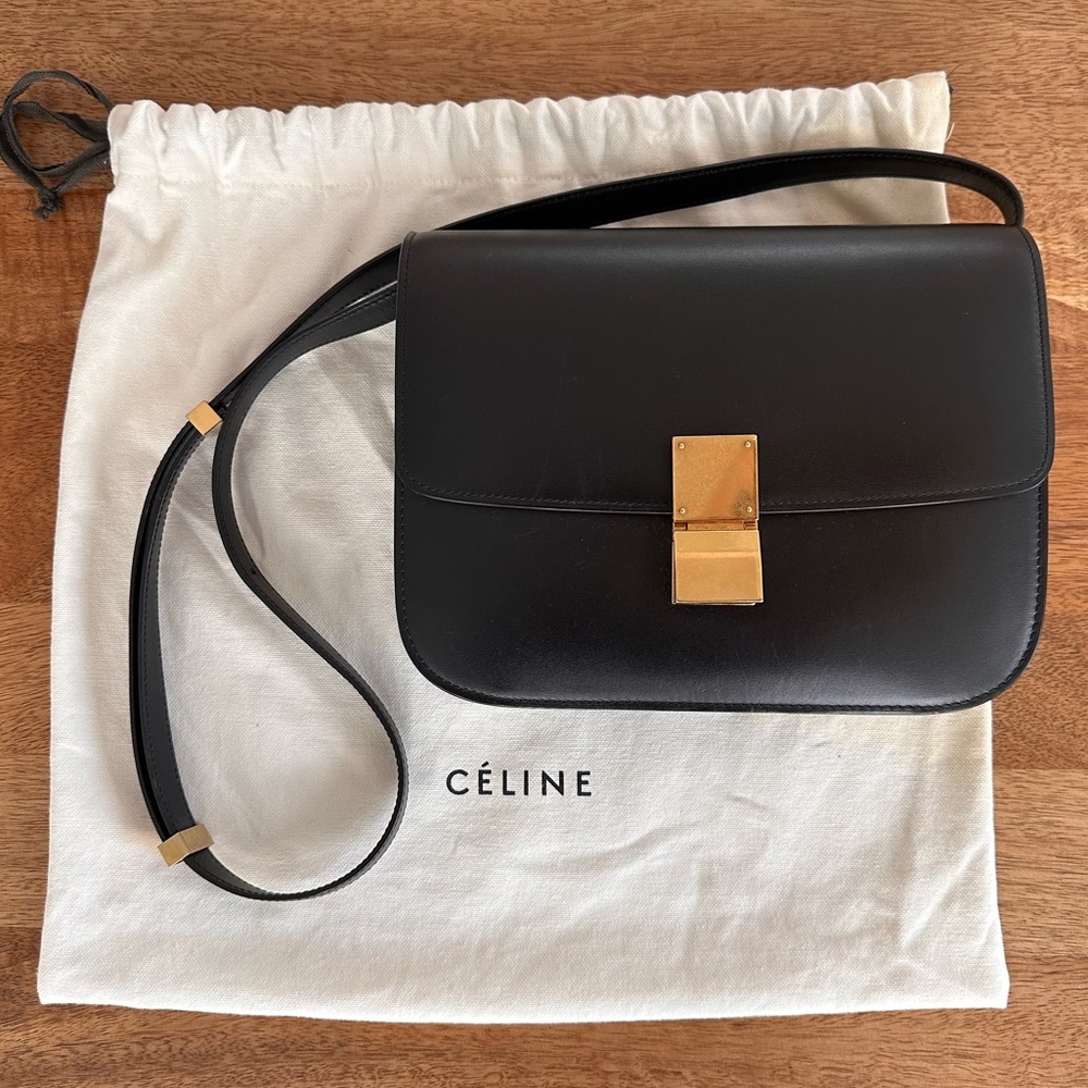 Celine Medium Classic Bag in Box Calfskin
